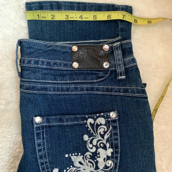 Style & Co. Petite Tummy control Barely boot blue jeans - Picture 3 of 6
